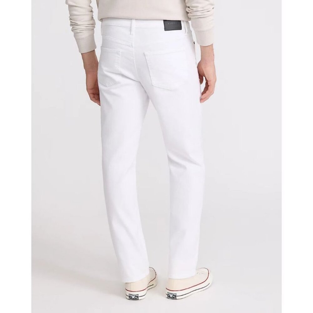 Express Slim Fit White Distressed Ripped Jeans 31x30